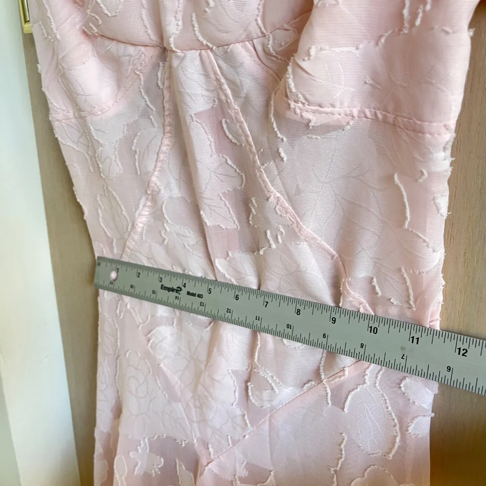 Loveshack Fancy Strapless Pink Long Mermaid Dainty Dress - Picture 7 of 8